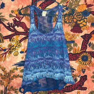 Loose-Fitted Lacey Tank Top